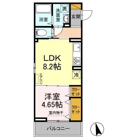 KT 5TH(1LDK/3階)の間取り写真