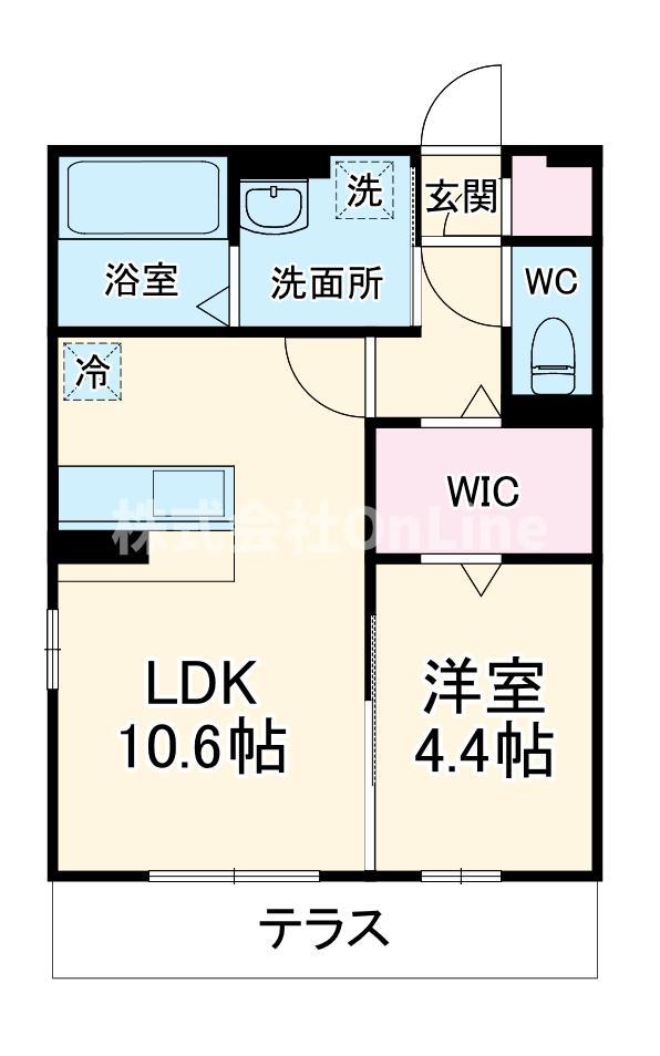 VIER CASAA(1LDK/2階)の間取り写真