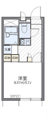 レオパレスSEIZAN(1K/1階)の間取り写真