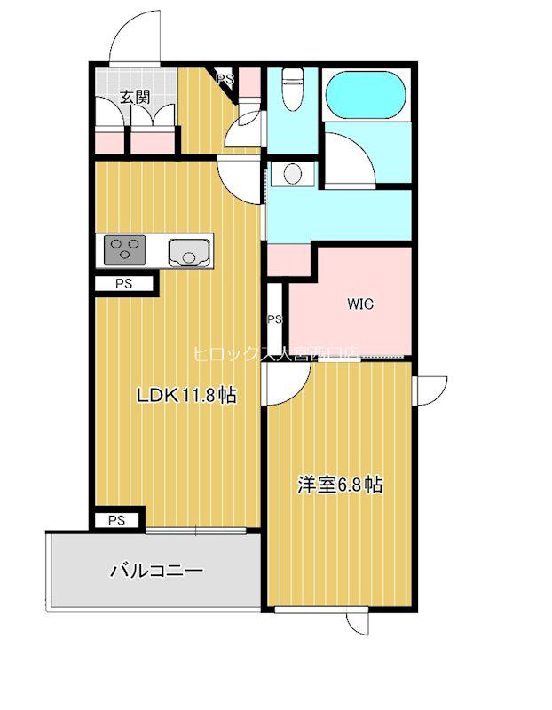 シャーメゾン桜木町(1LDK/3階)の間取り写真