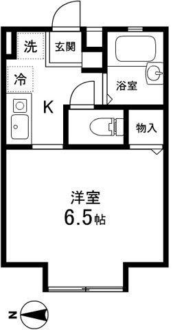 メゾンかんとう(1K/1階)の間取り写真