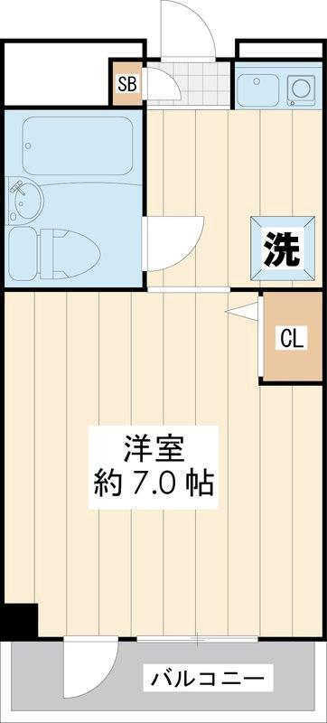KJメゾン岸根公園(ワンルーム/3階)の間取り写真