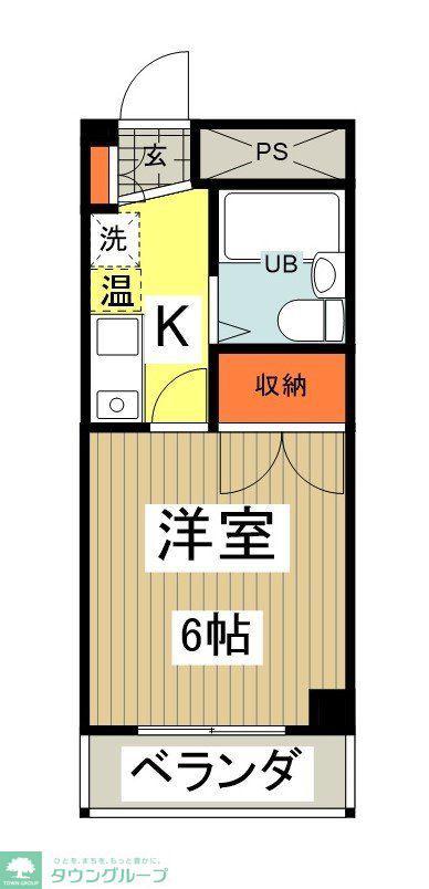 メゾンドアムール(1K/5階)の間取り写真