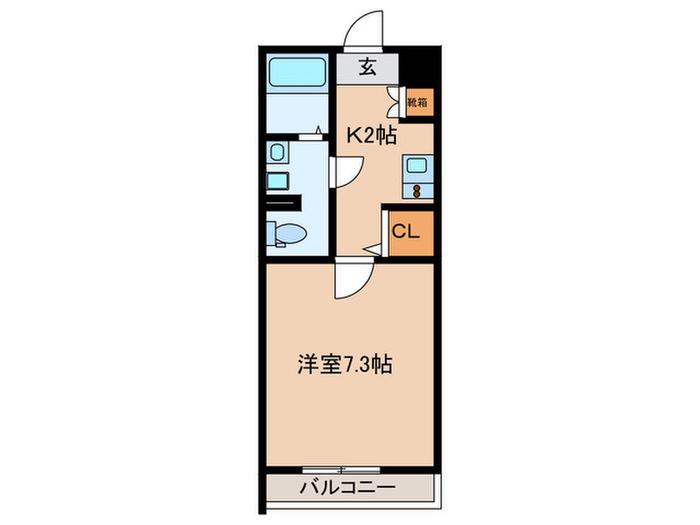 GRAN PASEO文京小日向(1K/1階)の間取り写真