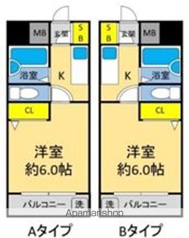 天満グリーン土井マンション(1K/2階)の間取り写真
