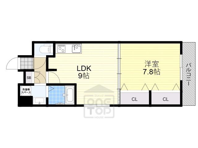 グランディオーズ(1LDK/5階)の間取り写真