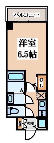 ARCOBALENO OSAKA FUSE(1K/8階)の間取り写真