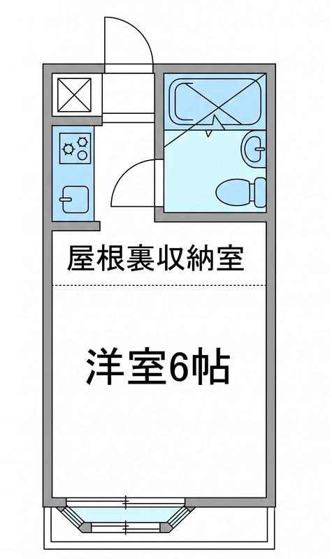 メゾンM&Y(ワンルーム/1階)の間取り写真