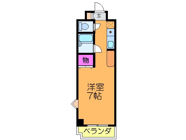 エトワールトキワ(ワンルーム/5階)の間取り写真