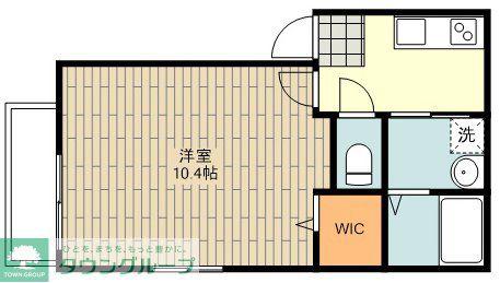 MAISON DE YUUKI(1LDK/3階)の間取り写真