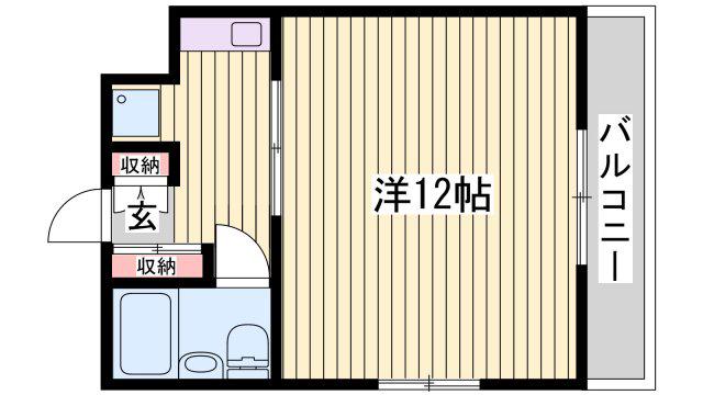 さくらコーポアビックス(1K/2階)の間取り写真