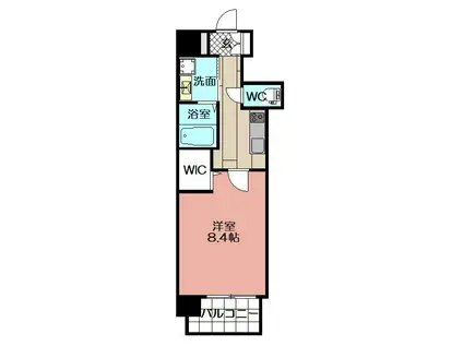 サンシャイン.プリンセス青山(1K/2階)の間取り写真