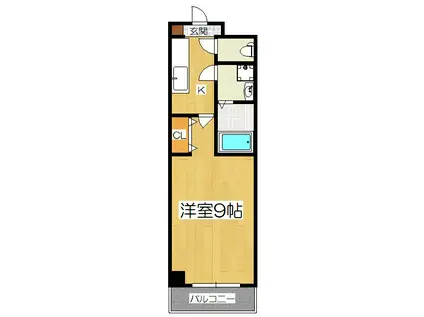 COTO GLANCE一乗寺駅前(1K/5階)の間取り写真