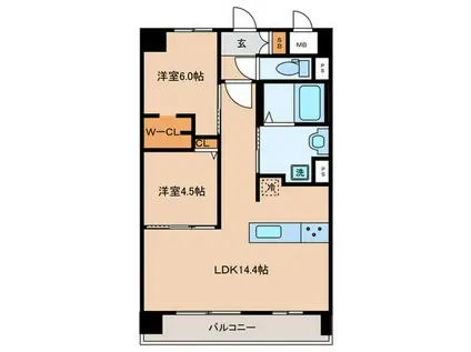 フローリィ279(2LDK/2階)の間取り写真