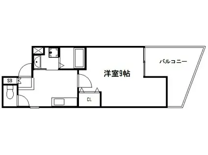 ANCIENT LUMINE(1K/2階)の間取り写真