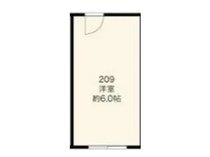 TCRE新大久保(ワンルーム/1階)の間取り写真