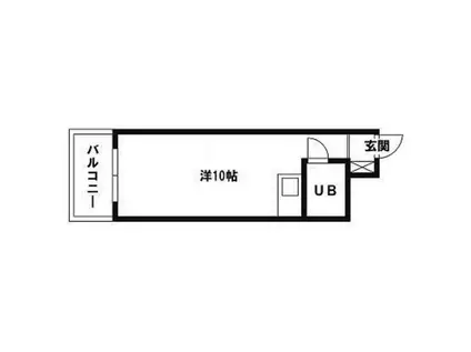 ドリーム大名(ワンルーム/4階)の間取り写真