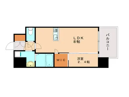 セレニテ神戸西エクラ(1LDK/9階)の間取り写真