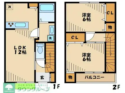 DREAM2(2LDK/1階)の間取り写真