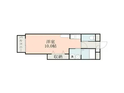 マーカス京町(ワンルーム/4階)の間取り写真