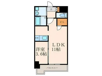 白銀1丁目マンション工事(1LDK/3階)の間取り写真