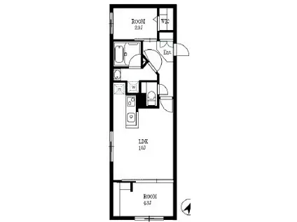 ALATO EKODA(2LDK/4階)の間取り写真