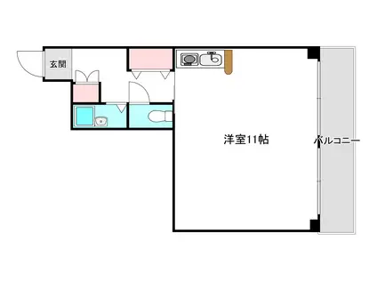 コマツエステート5(ワンルーム/5階)の間取り写真