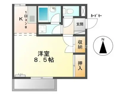 エルハイツ31(1K/1階)の間取り写真