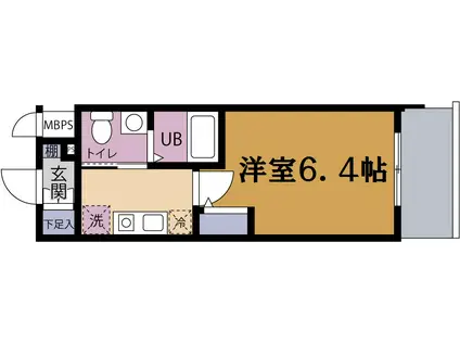 エスリード野田阪神駅前(1K/12階)の間取り写真