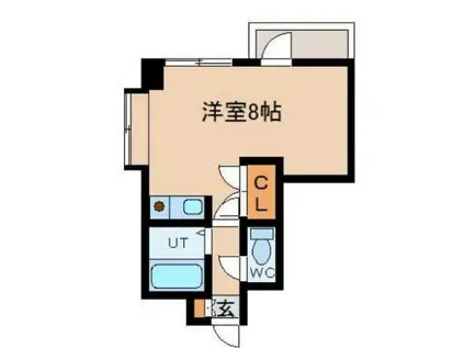 ASTEEQ(ワンルーム/6階)の間取り写真