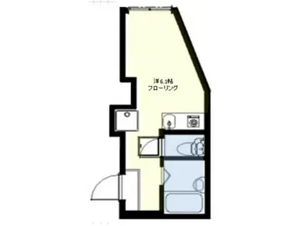 プライムテラス読売ランド前(ワンルーム/1階)の間取り写真