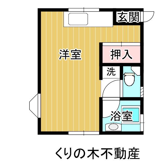 コーポオメガ(ワンルーム/2階)の間取り写真