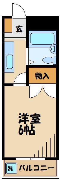 アメニティヒロ(1K/2階)の間取り写真
