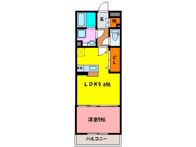 BIZ STAY 石橋駅前(1LDK/1階)の間取り写真
