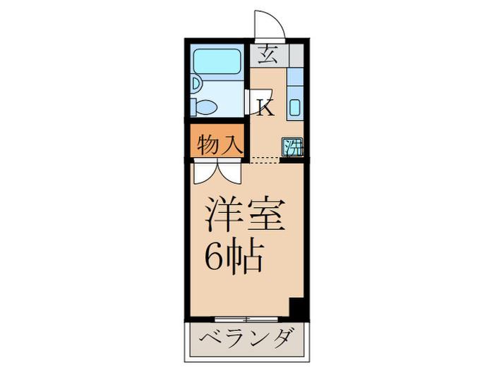 ハイムサンユー(1K/3階)の間取り写真