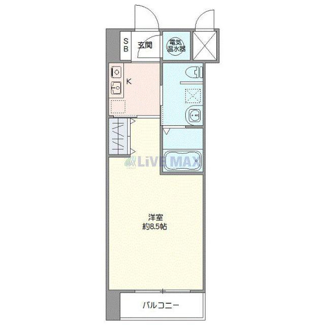 アントラ立町(1K/10階)の間取り写真