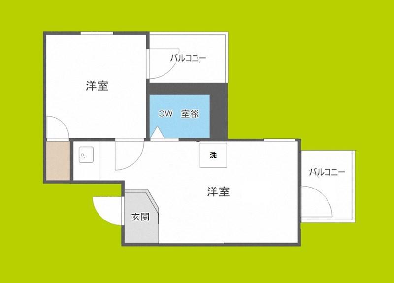 アメニティ新大阪4番館(1DK/4階)の間取り写真