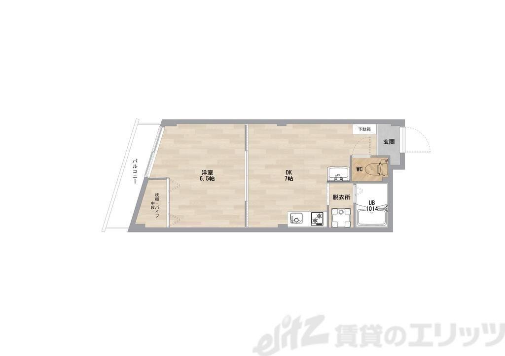アーバンライフ21(1LDK/4階)の間取り写真