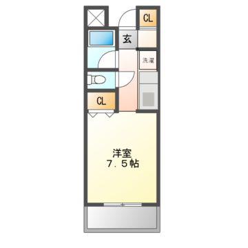 PAL千里山(1K/2階)の間取り写真