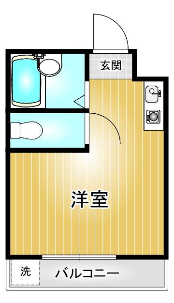 FJレジデンス八事(ワンルーム/2階)の間取り写真