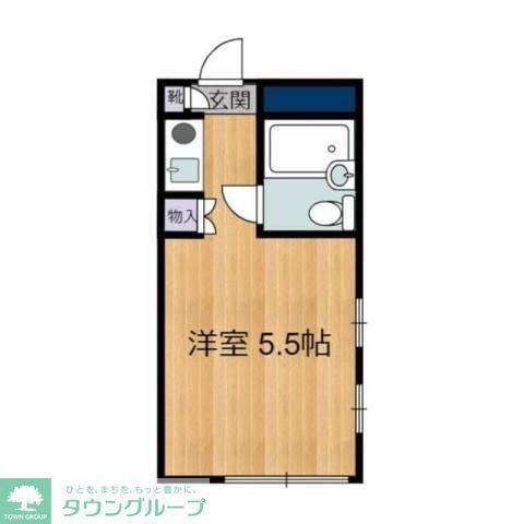 パークアベニューエステイン(1K/3階)の間取り写真