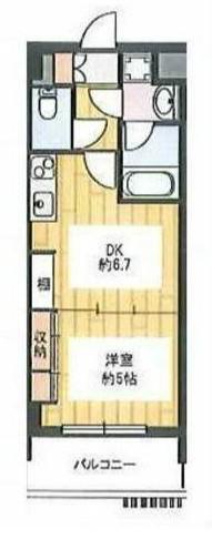 CLEAN HILLSクリーンヒルズ(1DK/3階)の間取り写真