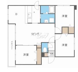 ティアナ(2LDK/1階)の間取り写真
