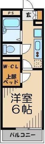 レオパレス岸町(1K/3階)の間取り写真