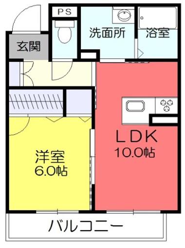 シャーメゾンプレポルト(1LDK/3階)の間取り写真