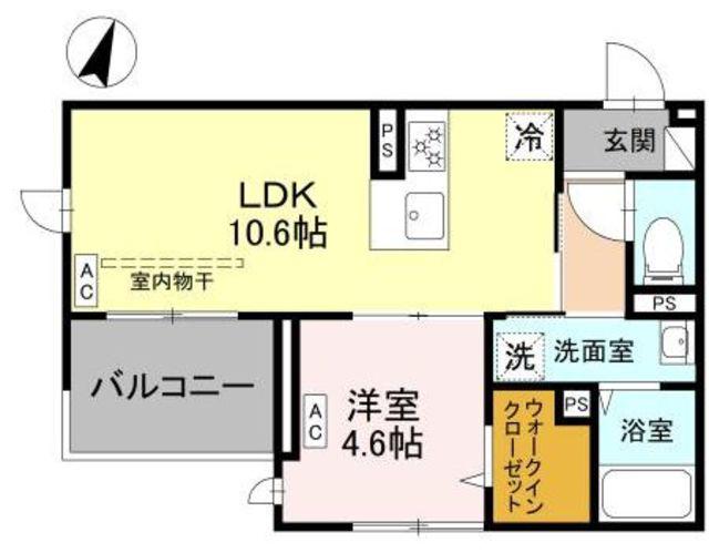 さいたま市緑区浦和美園PJ(1LDK/3階)の間取り写真
