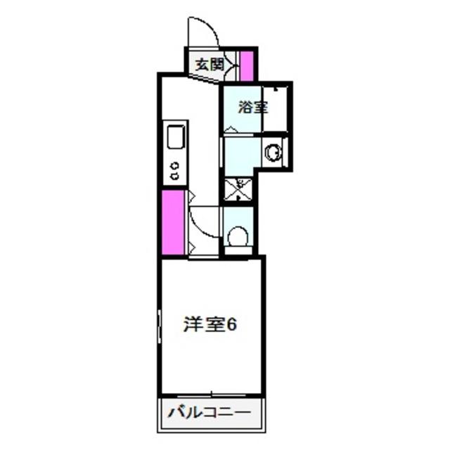 B・SHADE(1K/2階)の間取り写真