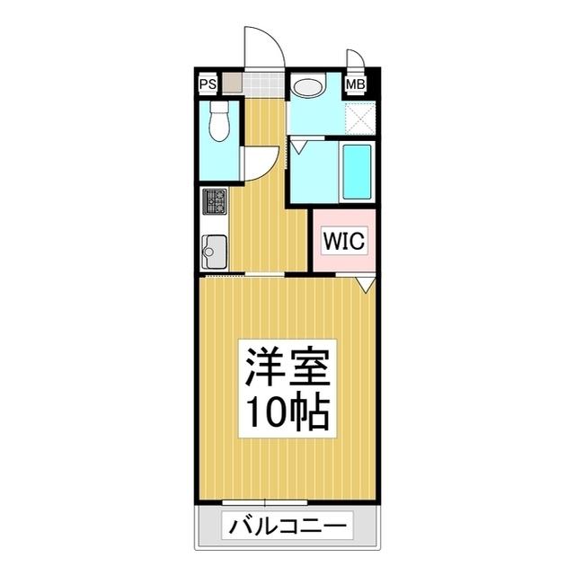 HOPE(1K/1階)の間取り写真