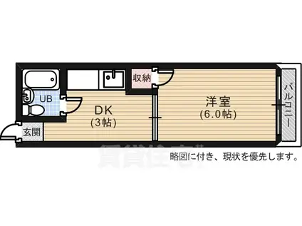 サンコーポ(1K/2階)の間取り写真