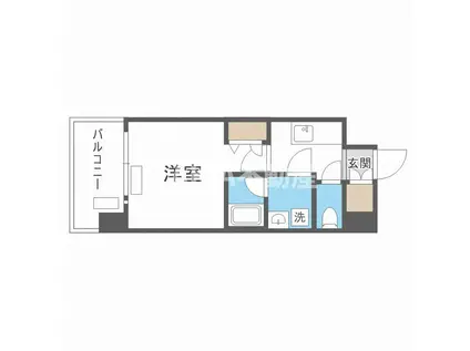 レオンコンフォート都島II(1K/8階)の間取り写真